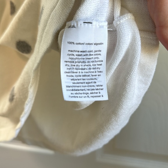 Tommy Hilfiger Gray Polka Dot V neck Sweater Size Large - Picture 6 of 7